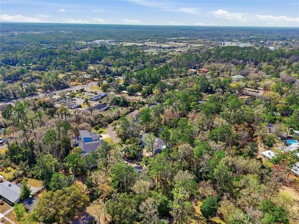 an aerial view of multiple house