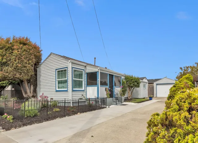a view of a house with a patio