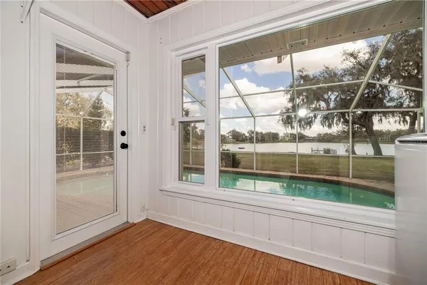a view of a indoor swimming pool