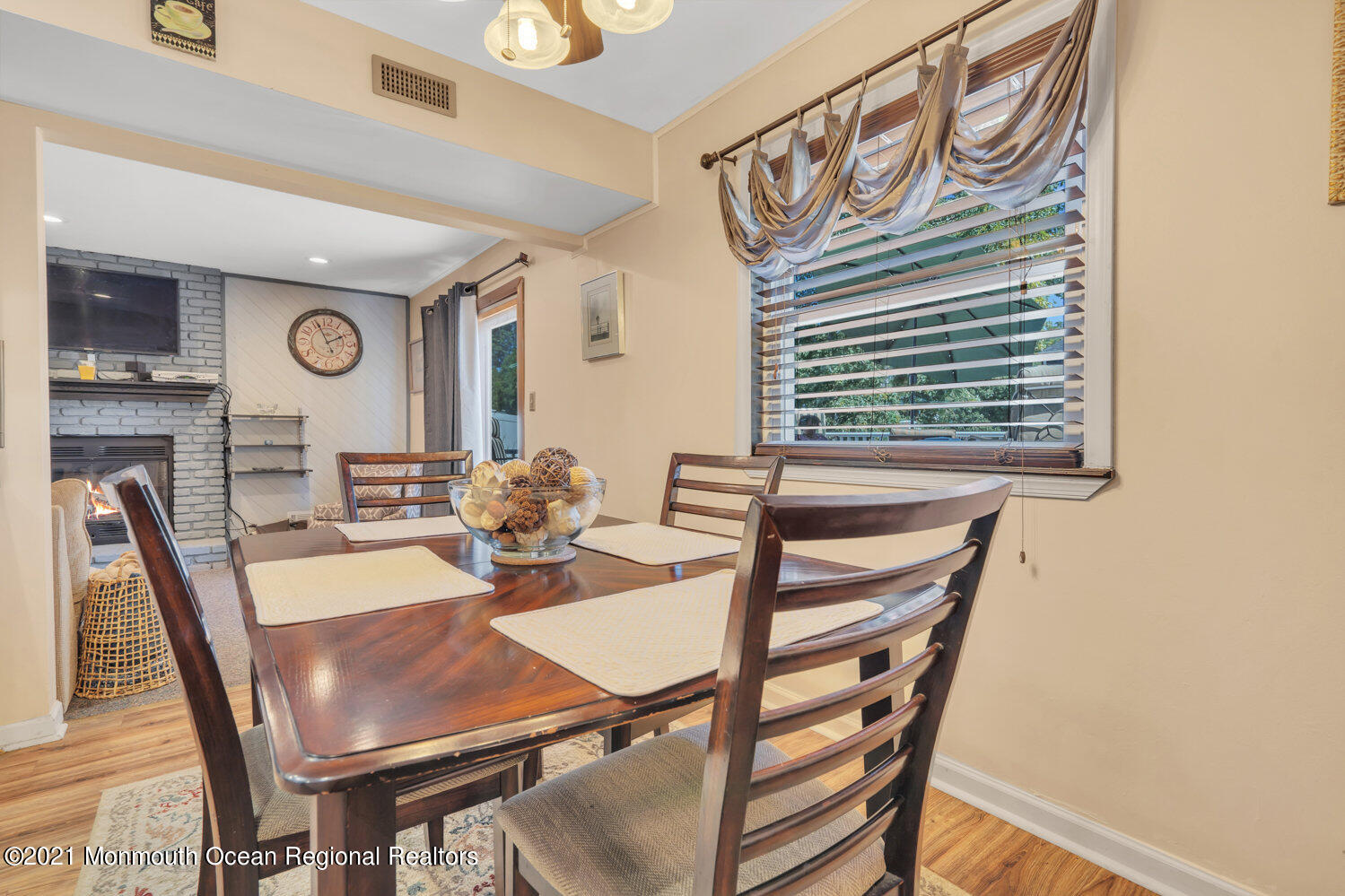 181 Friendship Road Howell, NJ 07731 - Photo 11 of 36 a view of a dining room with furniture and a large window