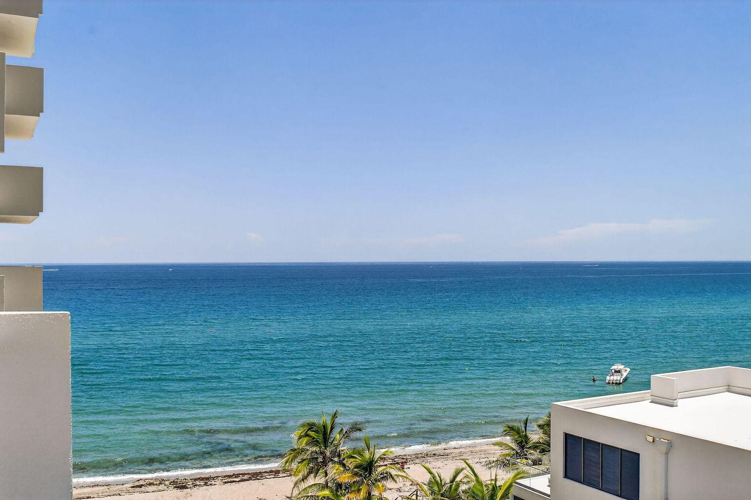 4511 South Ocean Boulevard, Unit 701 Highland Beach, FL 33487 - Photo 12 of 16 a view of an ocean from a balcony