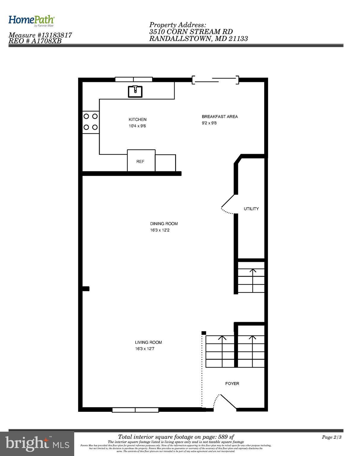 3510 Corn Stream Road Randallstown, MD 21133 - Photo 25 of 26 Floor Plan