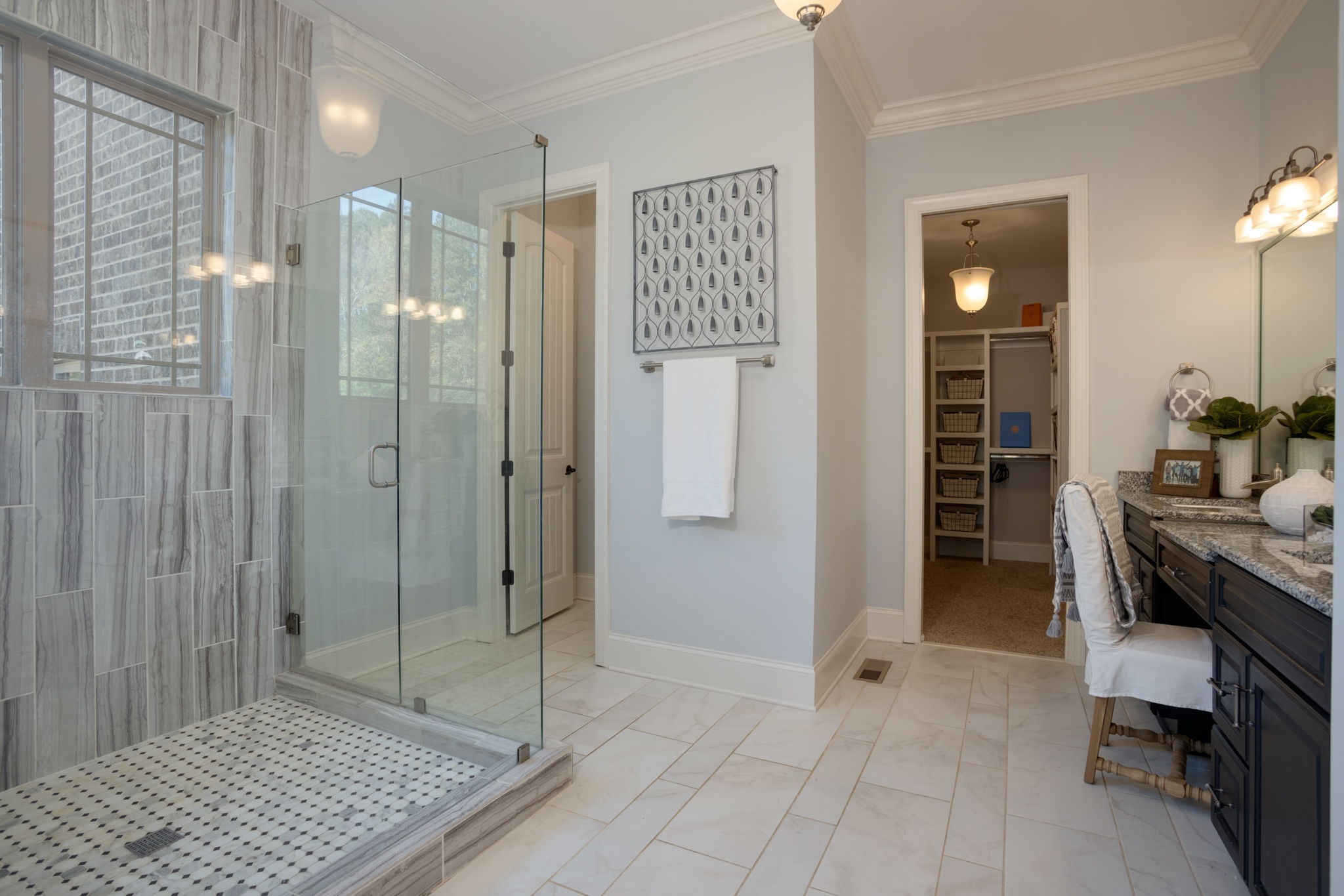 8254 Patterson Road College Grove, TN 37046 - Photo 19 of 30 a bathroom with a shower and a sink