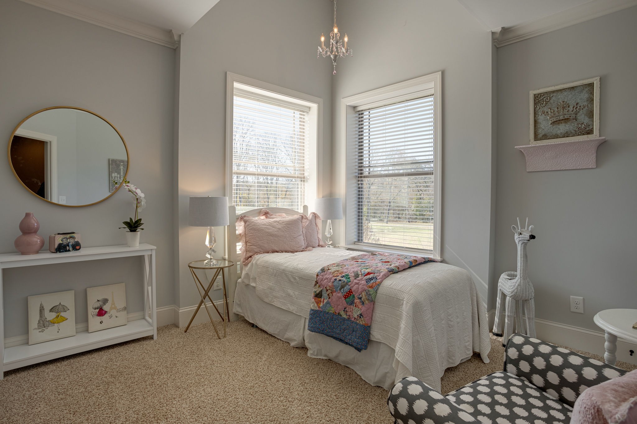 8254 Patterson Road College Grove, TN 37046 - Photo 23 of 30 a bedroom with a bed a couch and windows