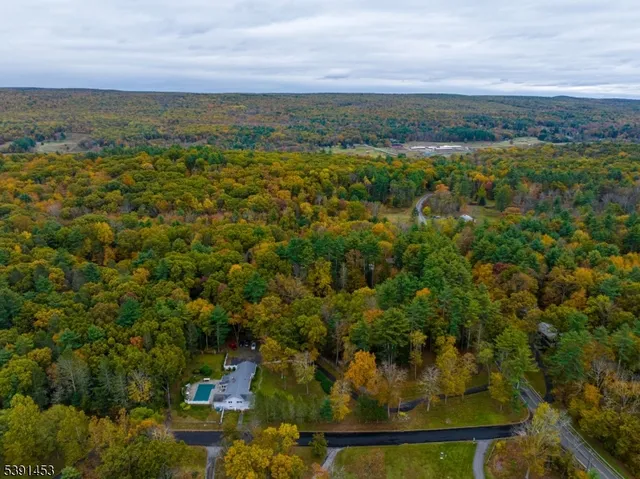 a view of city and mountain