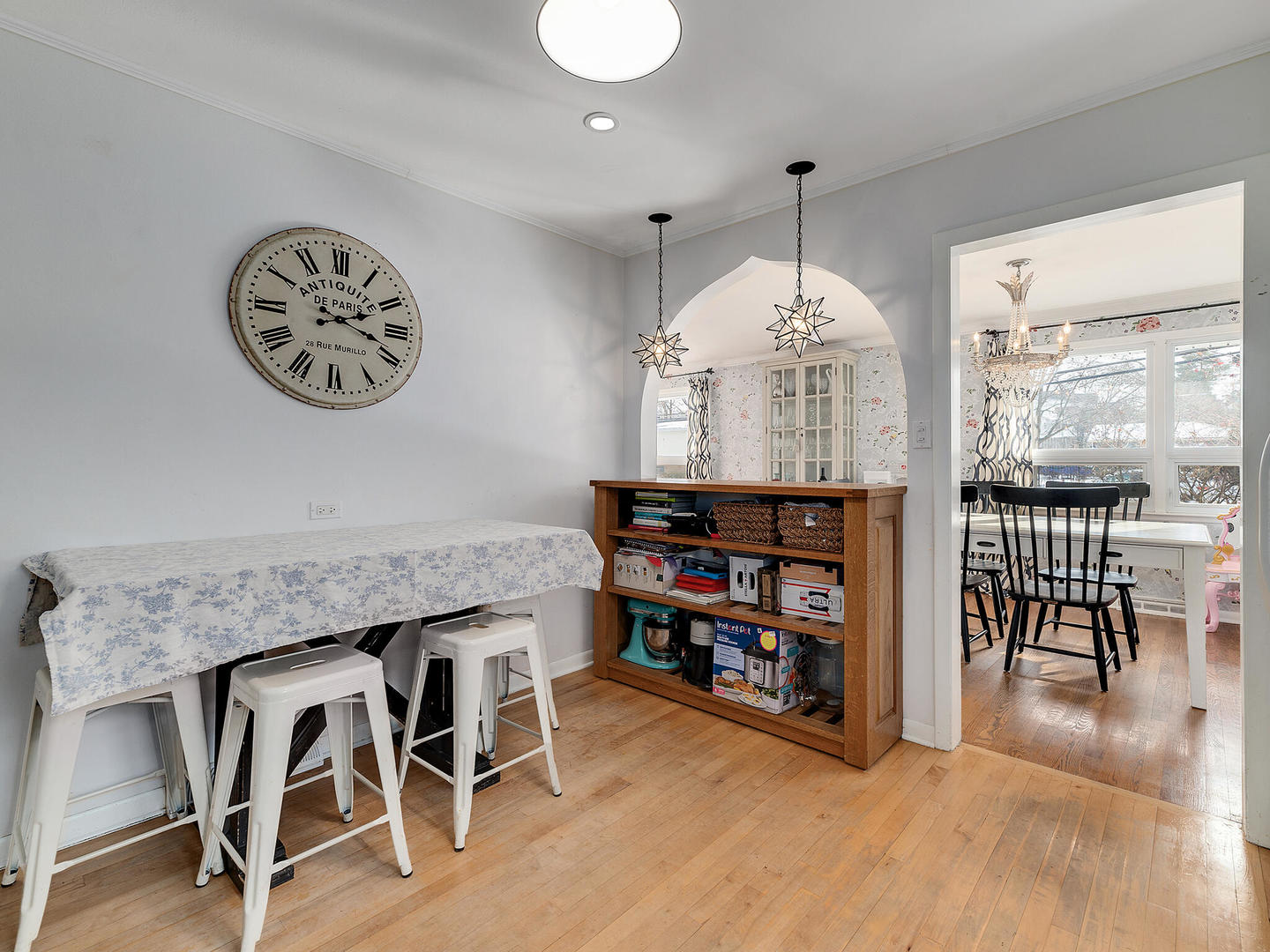 1340 Oak Street Western Springs, IL 60558 - Photo 13 of 25 a view of a dining room with furniture window and wooden floor
