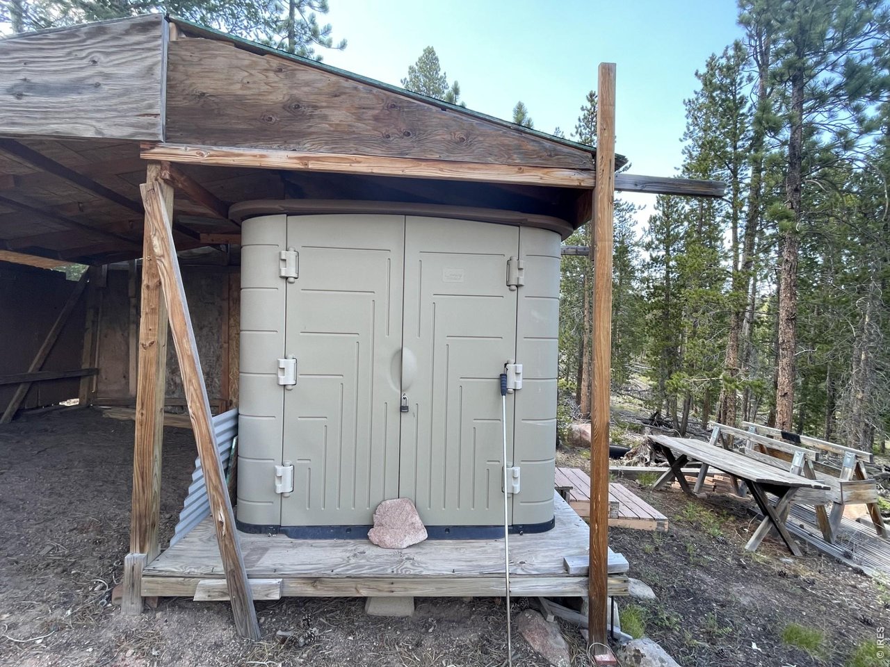 34 Shawnee Road Red Feather Lakes, CO 80545 - Photo 13 of 31 Close up view of the secure storage.