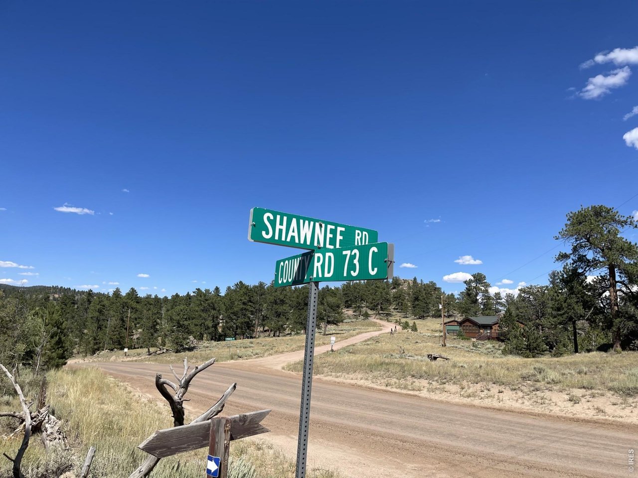 34 Shawnee Road Red Feather Lakes, CO 80545 - Photo 22 of 31 Property is located at the corner of Shawnee & NCR 73C.