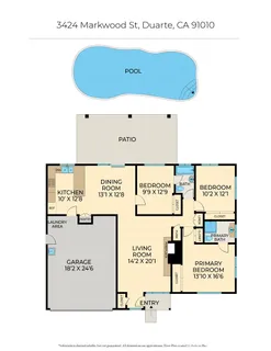 $888,000 | 3424 Markwood Street, Duarte, CA 91010