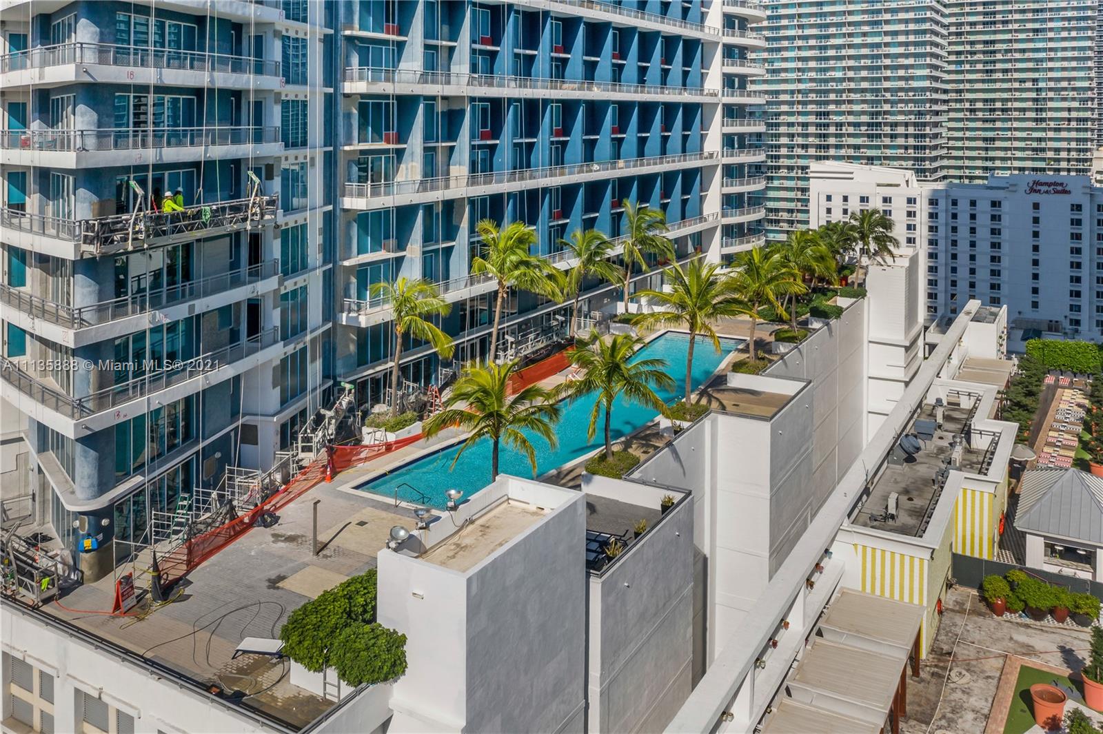 60 Southwest 13th Street, Unit 2204 Miami, FL 33130 - Photo 20 of 25 a view of building with an outdoor space