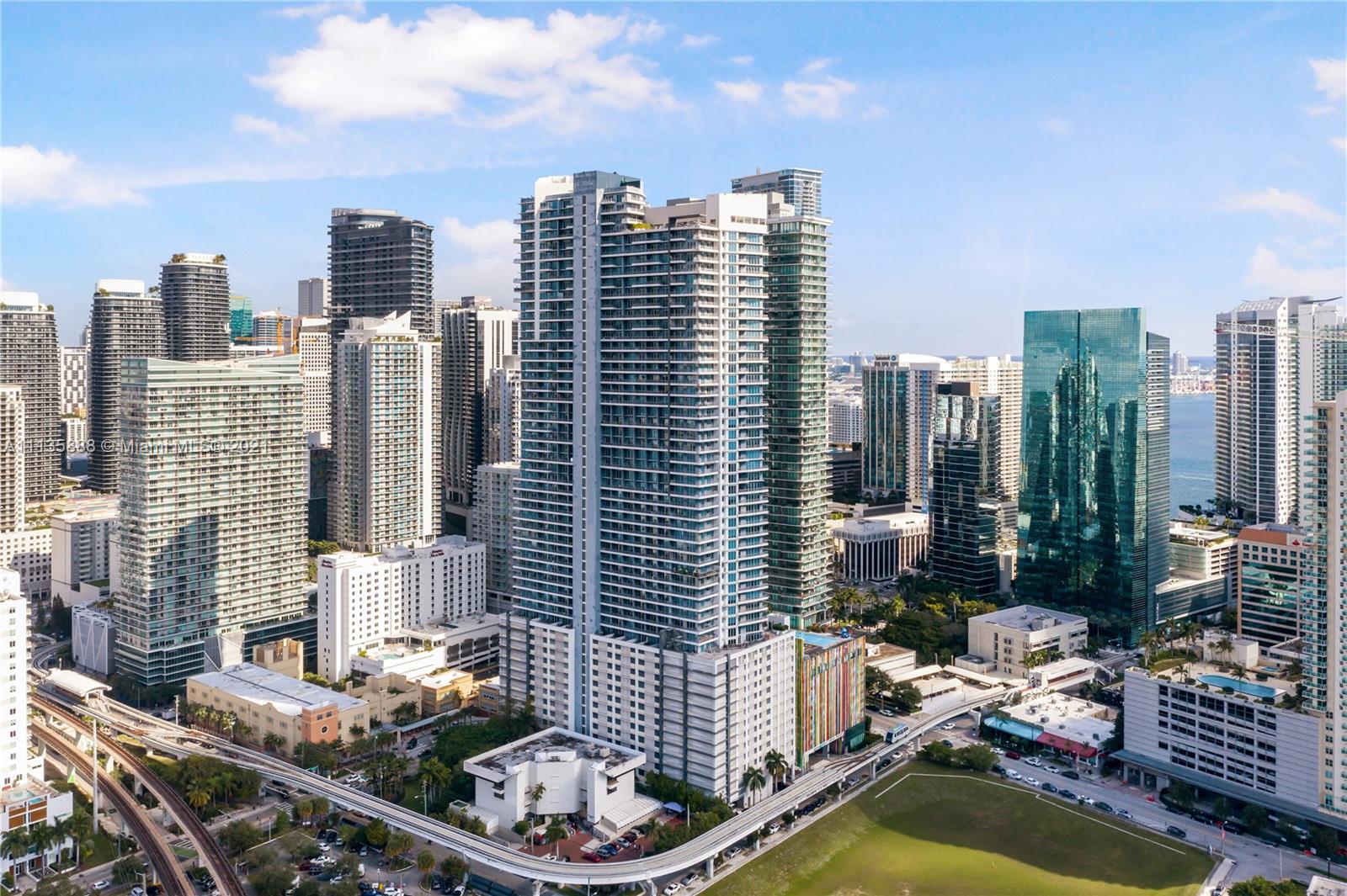 60 Southwest 13th Street, Unit 2204 Miami, FL 33130 - Photo 22 of 25 a view of city with tall buildings