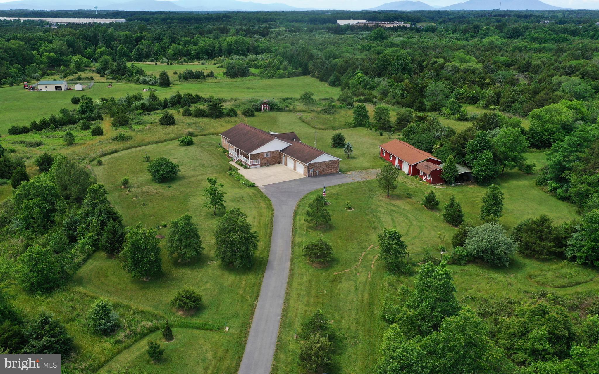 House and land from the air
