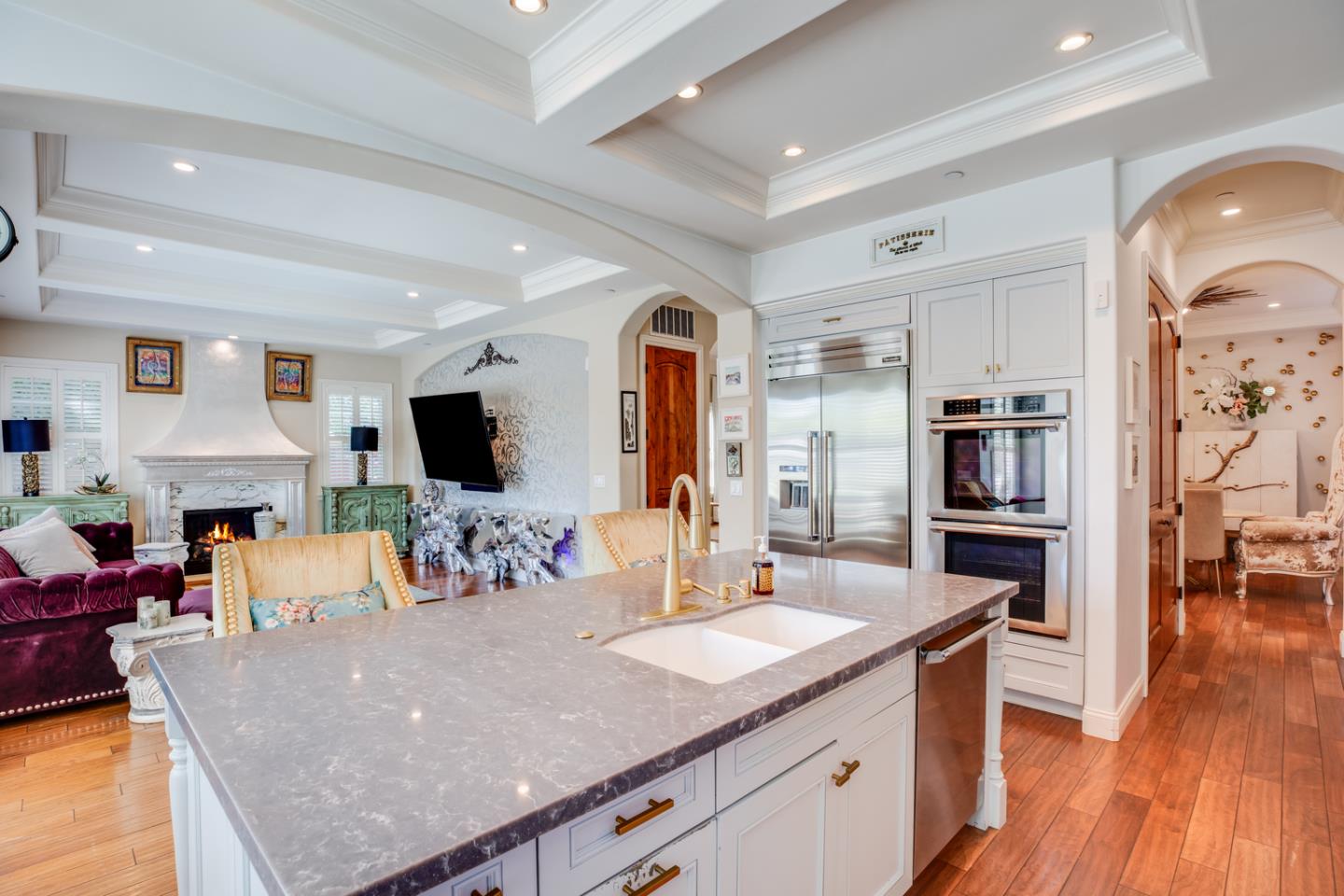 2446 Cherry Avenue San Jose, CA 95125 - Photo 19 of 49 a view of living room kitchen with stainless steel appliances granite countertop living room and living room