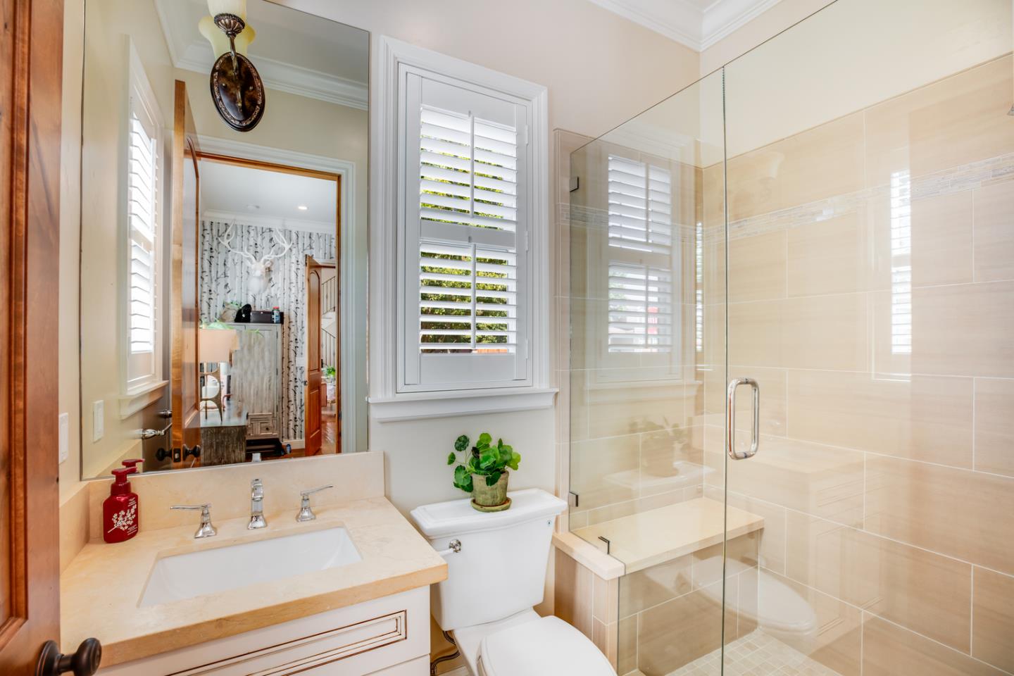 2446 Cherry Avenue San Jose, CA 95125 - Photo 31 of 49 a bathroom with a sink a toilet and shower