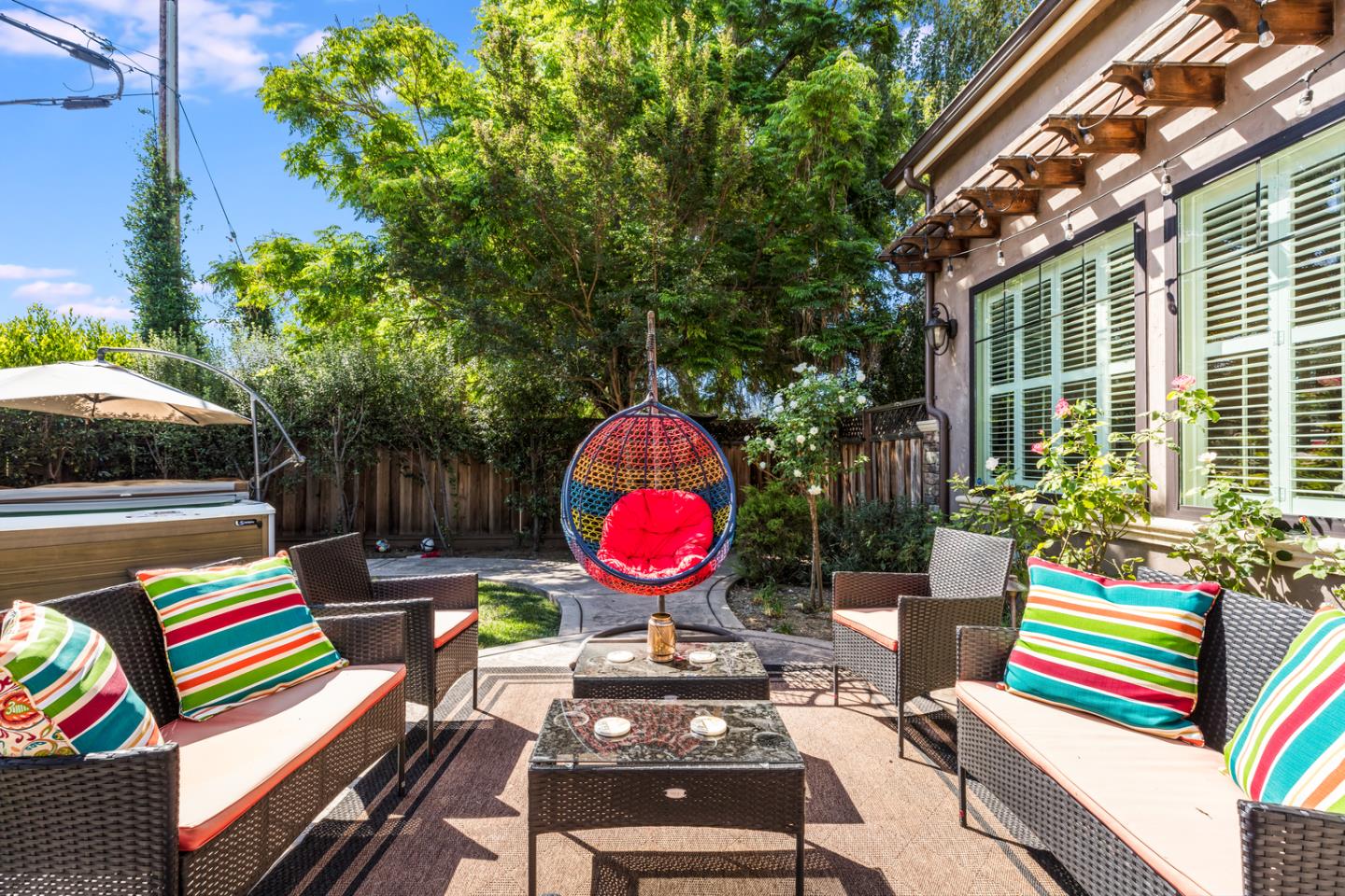 2446 Cherry Avenue San Jose, CA 95125 - Photo 42 of 49 a view of a table and chairs in patio of the house
