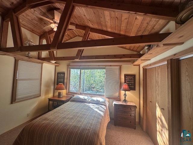2734 Bear Island River Road Ely, MN 55731 - Photo 27 of 37 Carpeted bedroom with wood ceiling