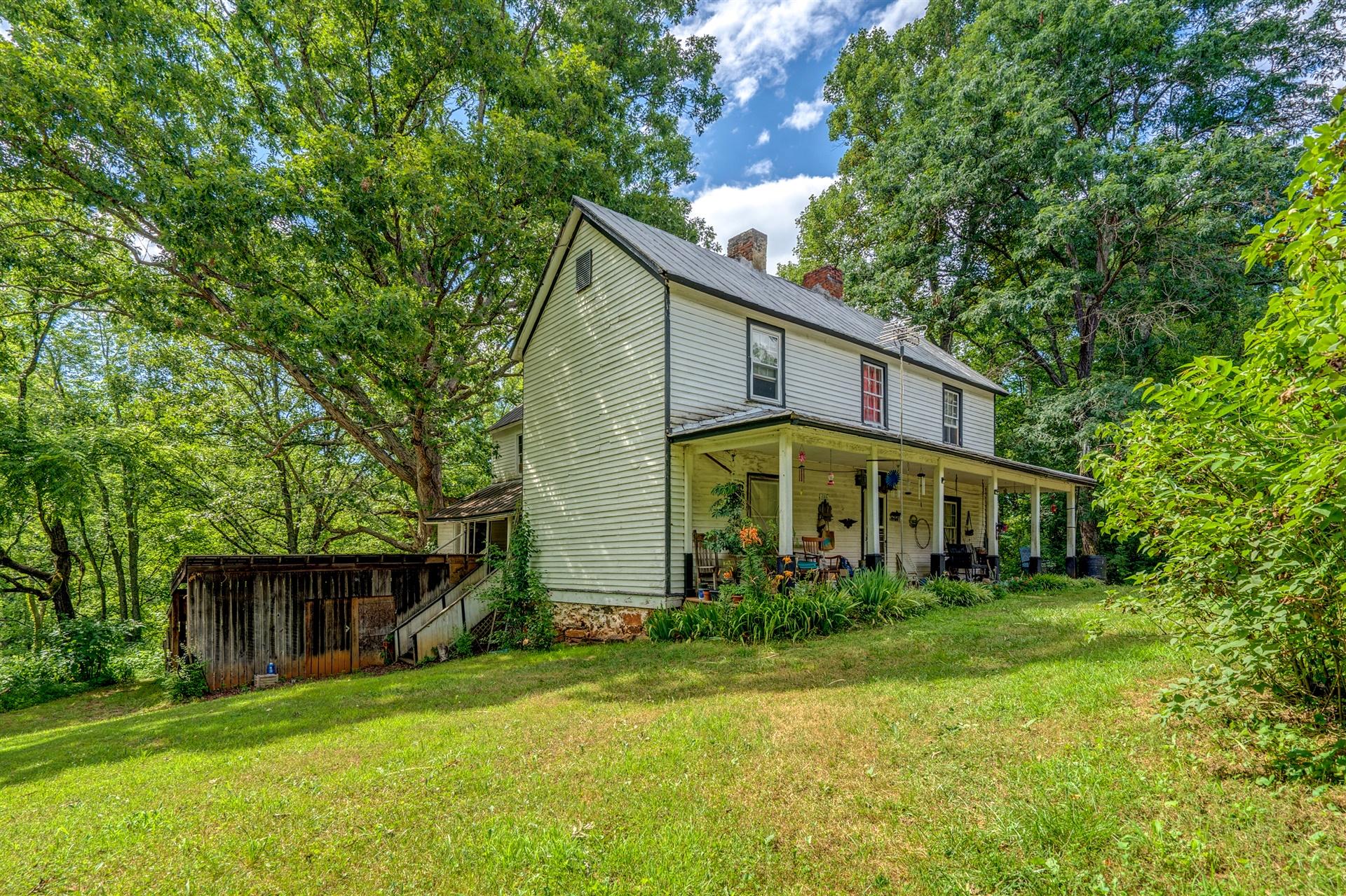 6051 Ferrum Mountain Road Callaway, VA 24067 - Photo 1 of 14 a view of a house with backyard and garden