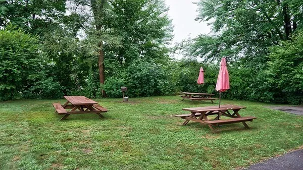 a view of a house with a backyard