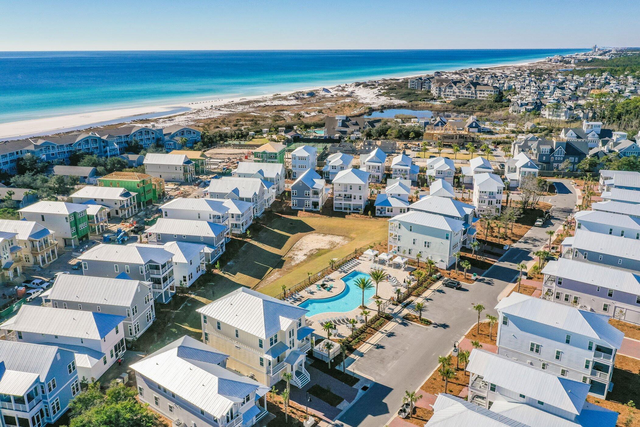 109 East Crabbing Hole Ln Inlet Beach Inlet Beach, FL 32461 - Photo 67 of 67 South-side-aerial