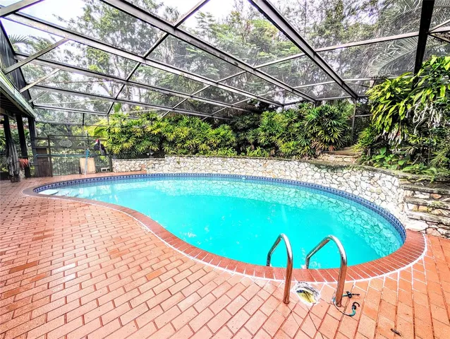 a view of outdoor space with seating area