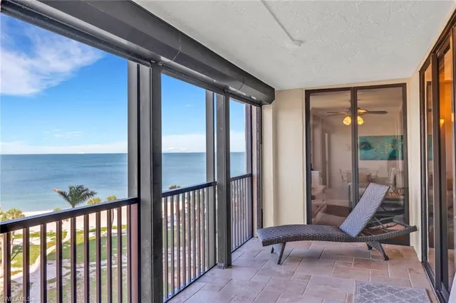 a view of city from balcony