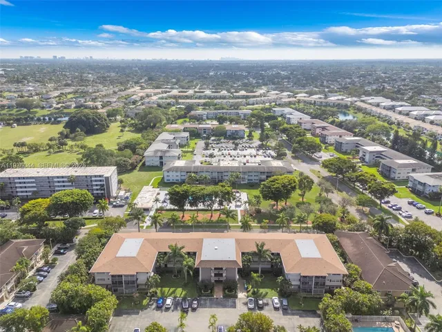an aerial view of a city