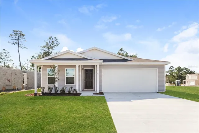 a view of a house with garden