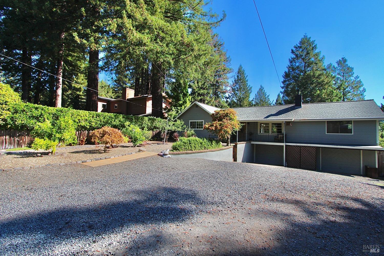 16365 Wright Drive Guerneville, CA 95446 - Photo 1 of 1 a view of street with house and trees in the background