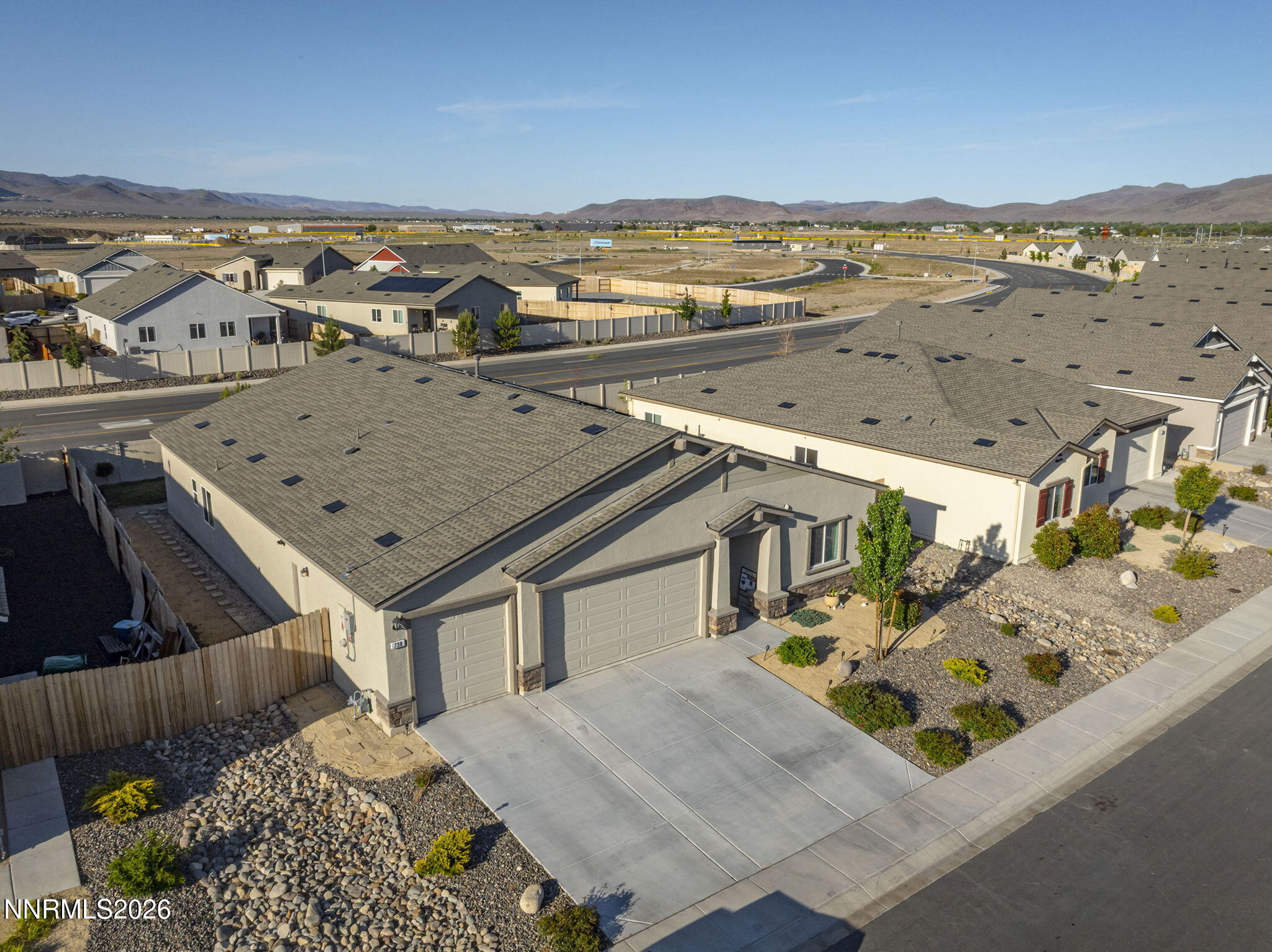 738 Butte Creek Road Dayton, NV 89403 - Photo 26 of 28 an aerial view of a house with a ocean view