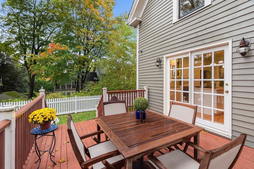 15 Harris Avenue Boston, MA 02130 - Photo 4 of 27 a view of a wooden chairs and table in the patio
