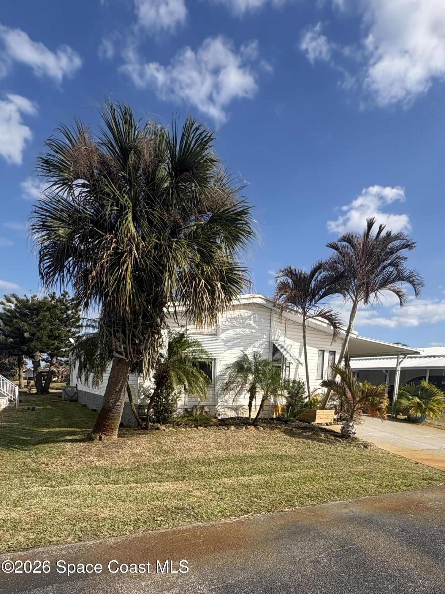 7625 Longhorn Avenue, Unit P3 Micco, FL 32976 - Photo 2 of 40 a view of a yard with palm trees