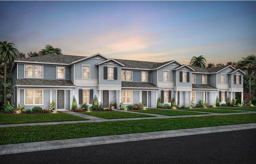 11159 Rising Sun Street Orlando, FL 32829 - Photo 1 of 1 Exterior Design. Artistic rendering for this new construction home. Pictures are for illustrative purposes only. Elevations, colors and options may vary.