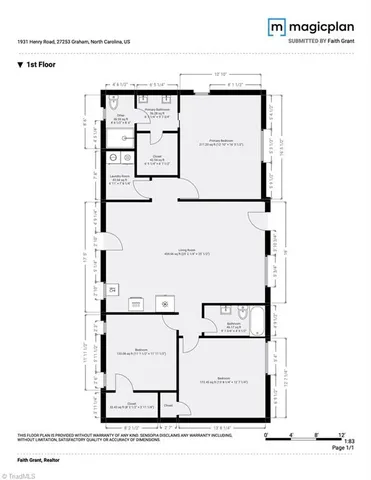 $328,000 | 1931 Henry Road, Graham, NC 27253