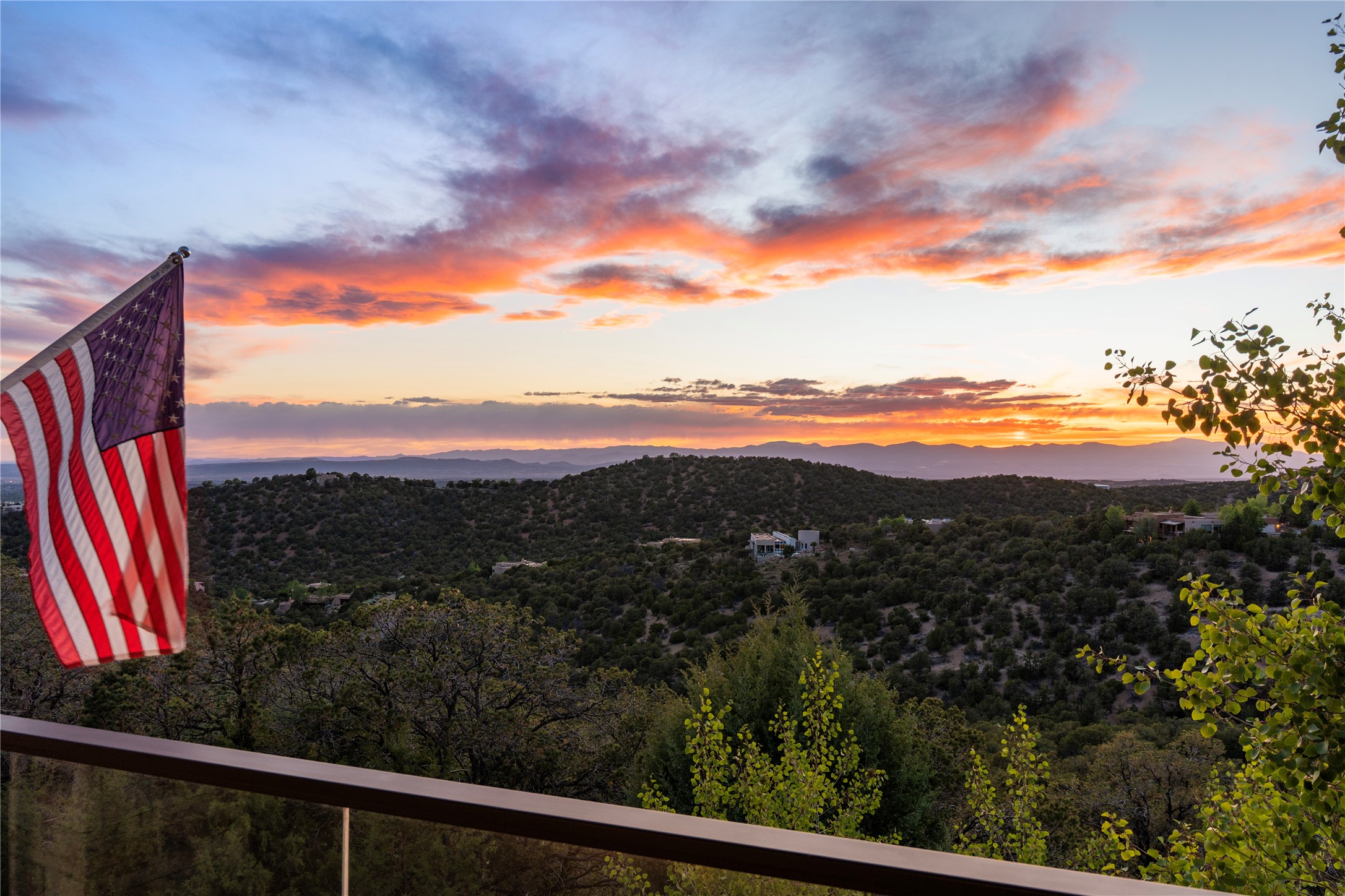 1008 South Summit Ridge Santa Fe, NM 87501 - Photo 37 of 42 Sunset from outside the Primary Suite