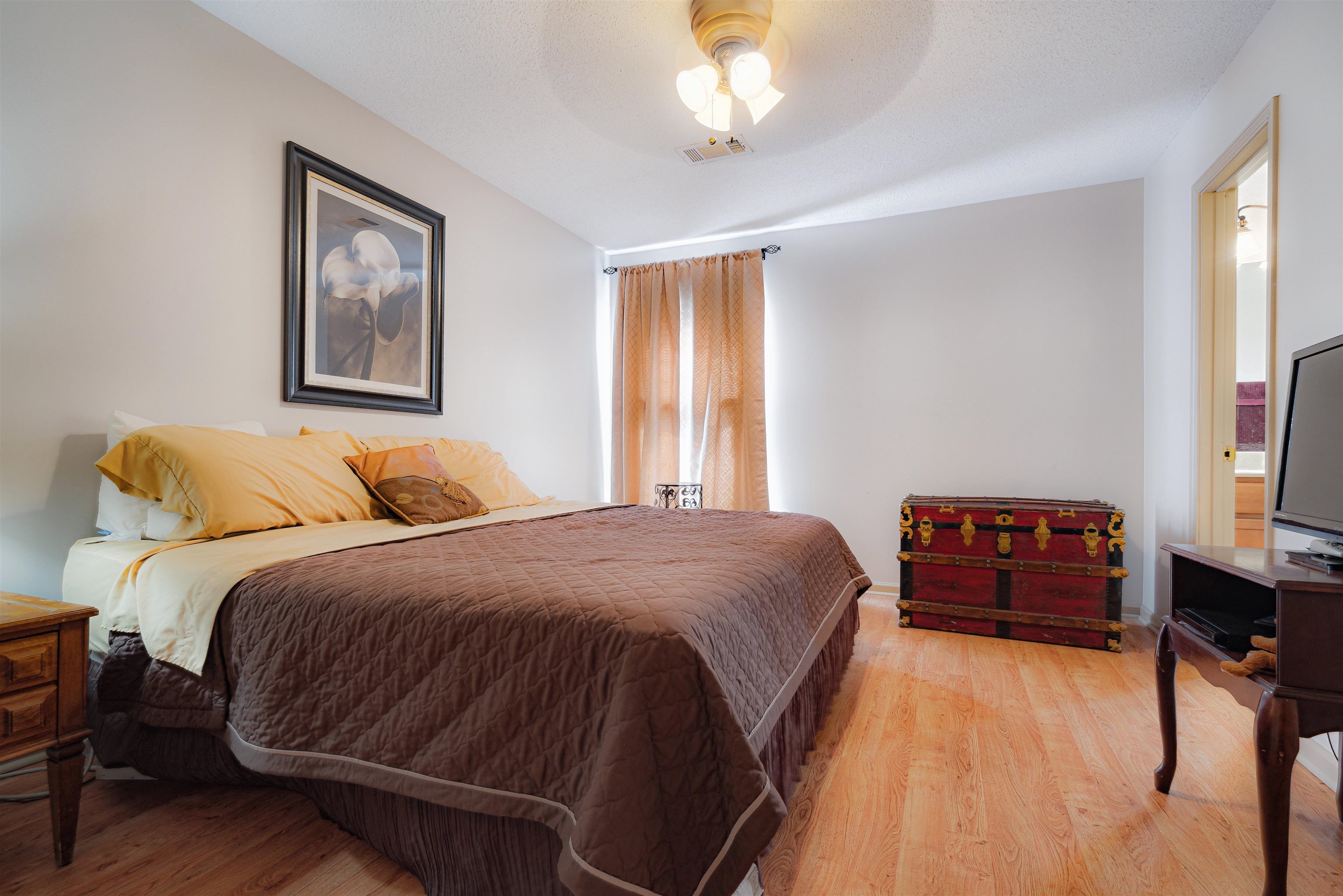 7063 Cutter Mill Road Memphis, TN 38141 - Photo 20 of 29 Bedroom featuring light wood-style flooring, visible vents, and ceiling fan