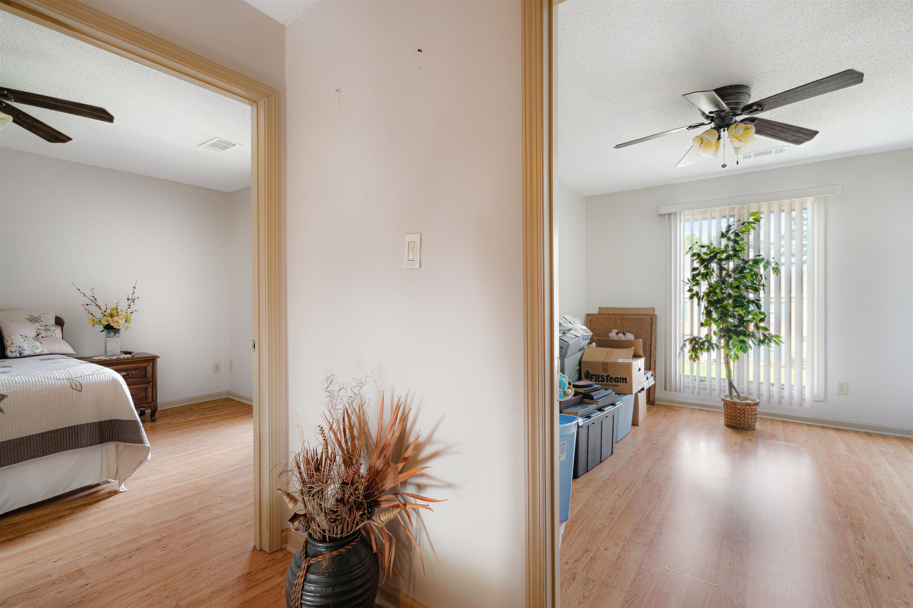 7063 Cutter Mill Road Memphis, TN 38141 - Photo 23 of 29 Bedroom featuring ceiling fan and light wood-style floors
