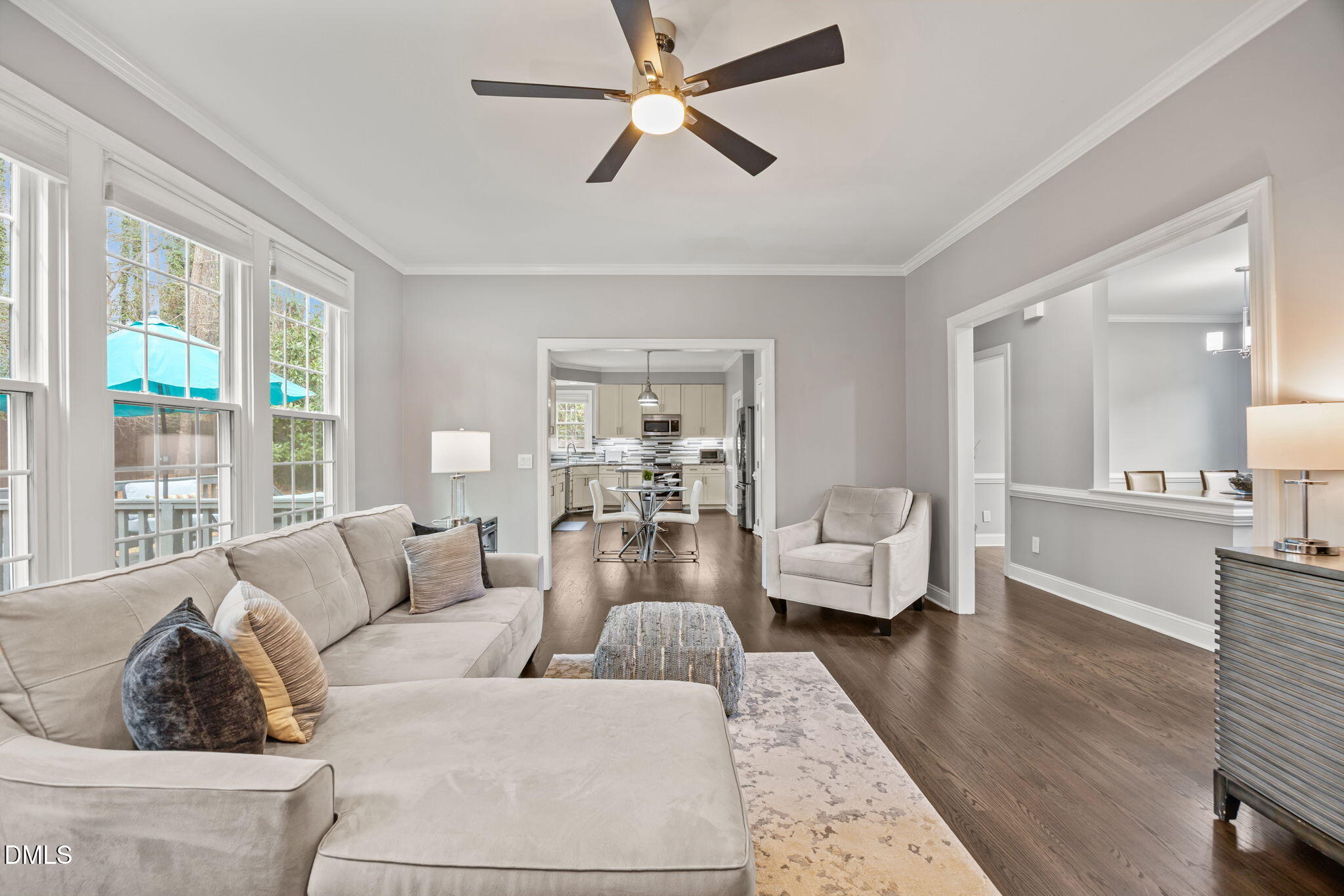 6313 Ashley Ridge Drive Raleigh, NC 27612 - Photo 14 of 41 a living room with furniture and a large window
