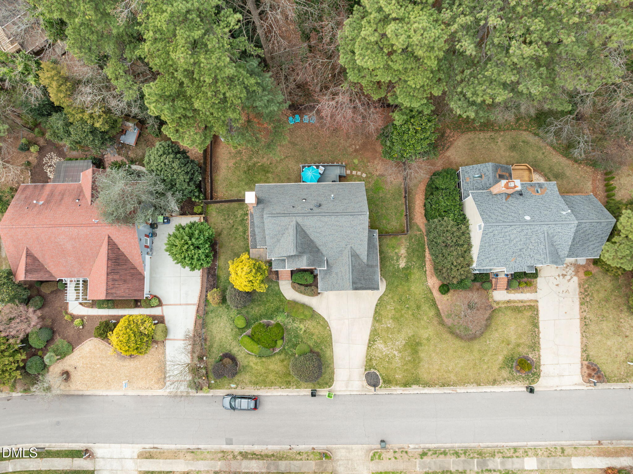 6313 Ashley Ridge Drive Raleigh, NC 27612 - Photo 38 of 41 an aerial view of residential houses with outdoor space