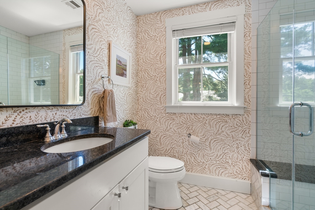 36 Autumn Circle Canton, MA 02021 - Photo 22 of 32 a bathroom with a granite countertop sink toilet and shower