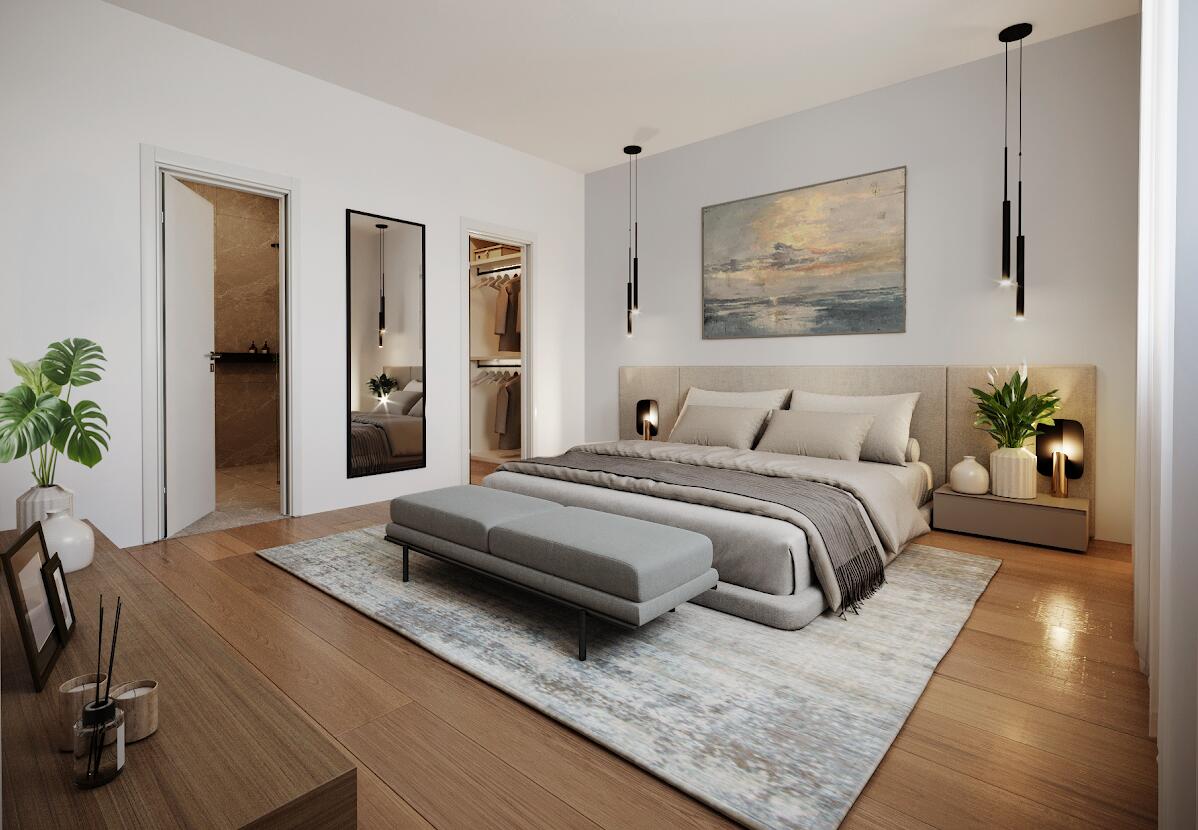 58 Cumberland Avenue, Unit 3 Portland, ME 04101 - Photo 13 of 25 Bedroom Rendering