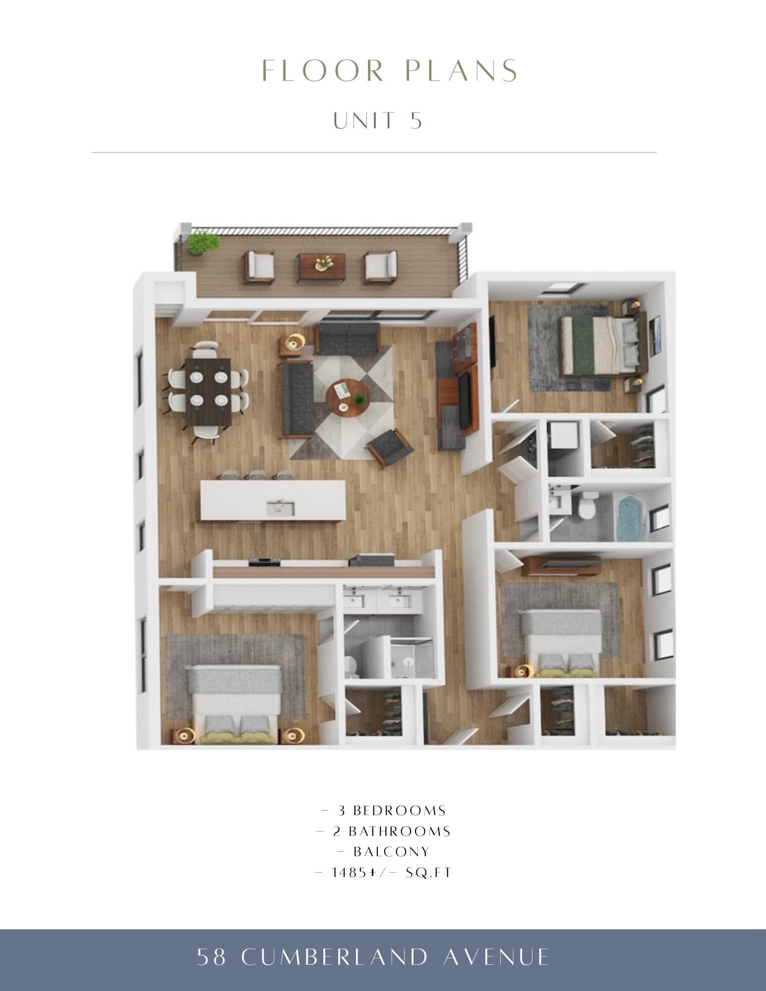 58 Cumberland Avenue, Unit 3 Portland, ME 04101 - Photo 24 of 25 Floor Plans