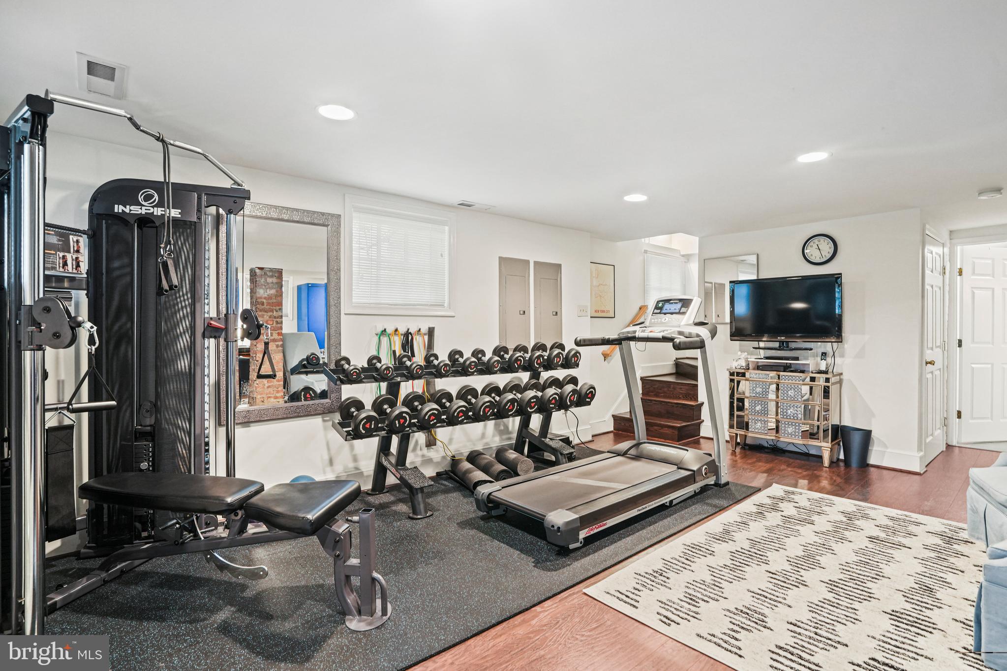 3740 Oliver Street Northwest Washington, DC 20015 - Photo 30 of 40 Lower level gym area/flex space