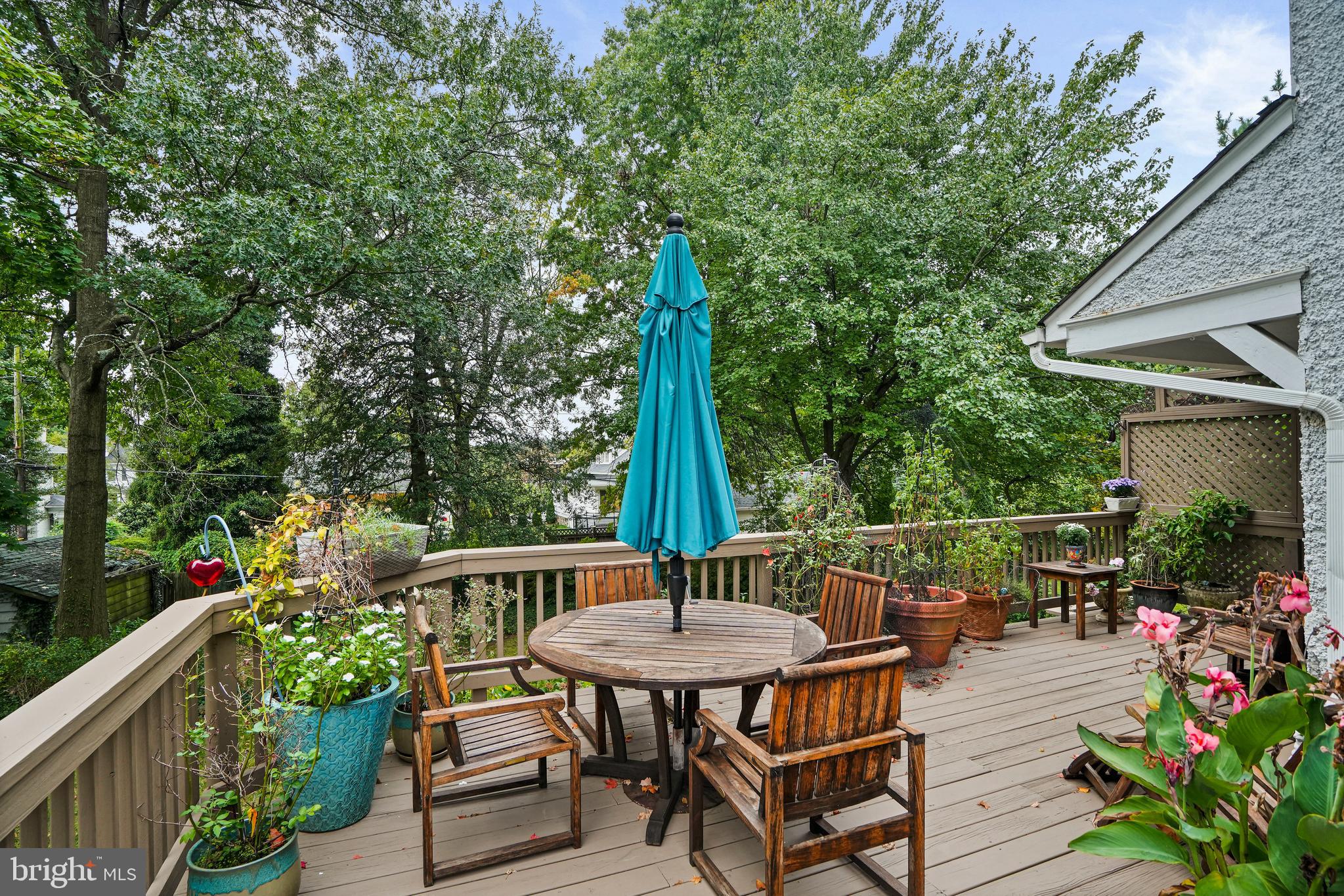 3740 Oliver Street Northwest Washington, DC 20015 - Photo 36 of 40 Deck overlooking nearly 10,000 sq foot lot