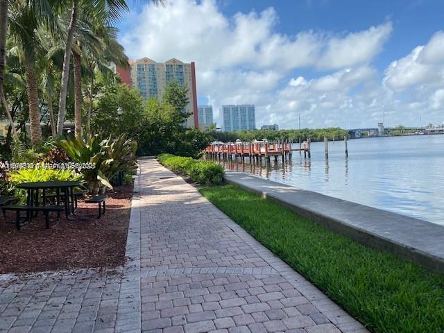 17100 North Bay Road, Unit 1604 Sunny Isles Beach, FL 33160 - Photo 35 of 37 a view of a city with tall trees