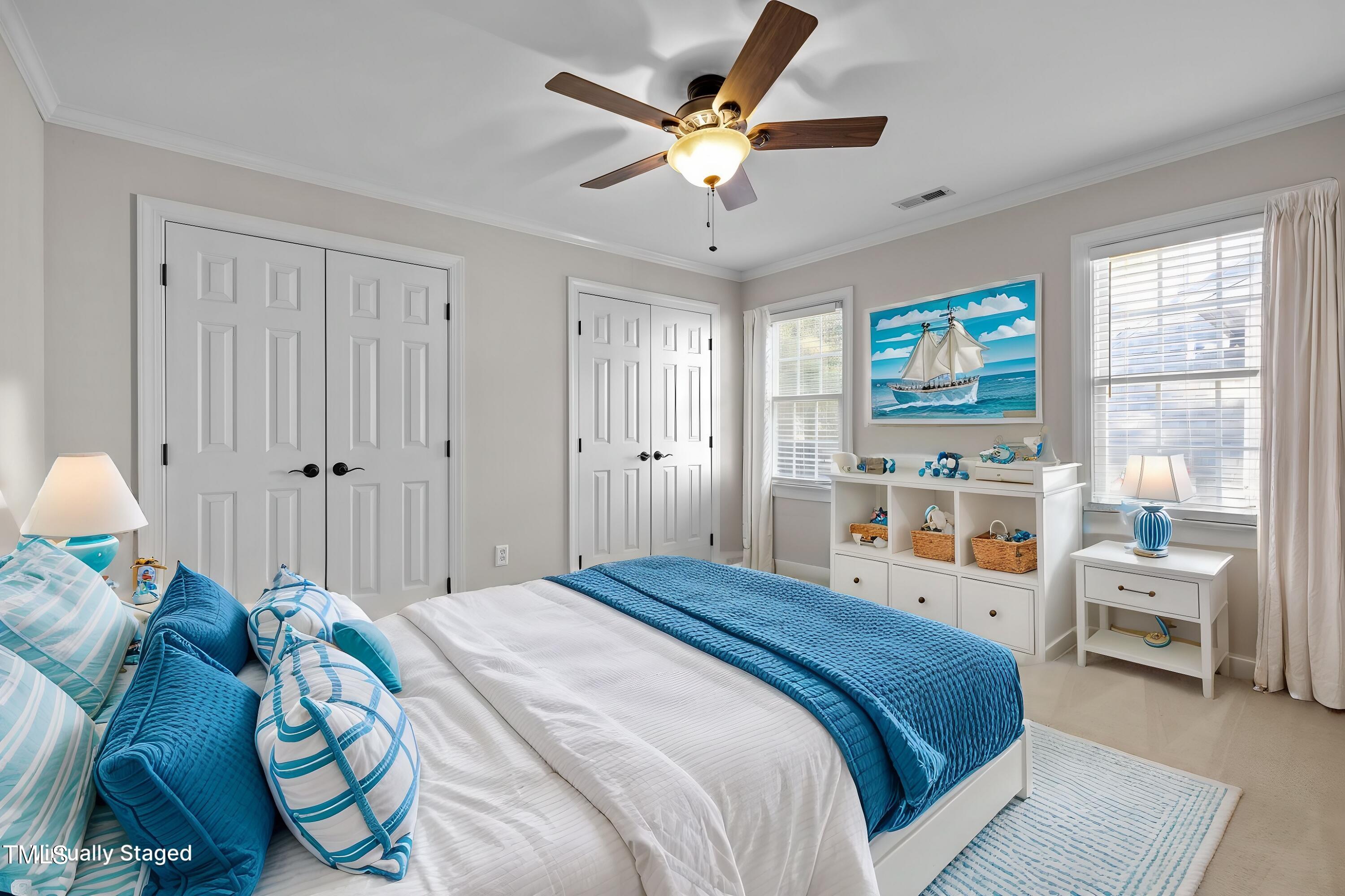 7621 Wilderness Road Raleigh, NC 27613 - Photo 39 of 60 Bedroom 3 Upstairs Virtually Staged