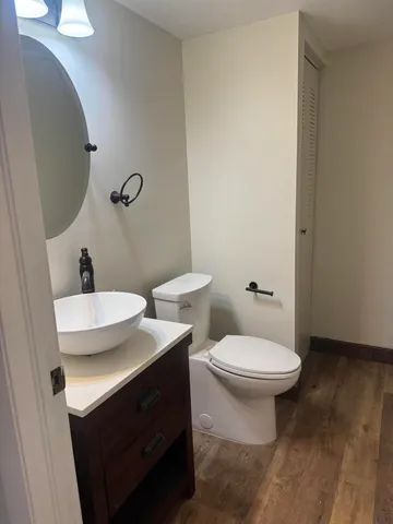 a bathroom with a sink and a toilet