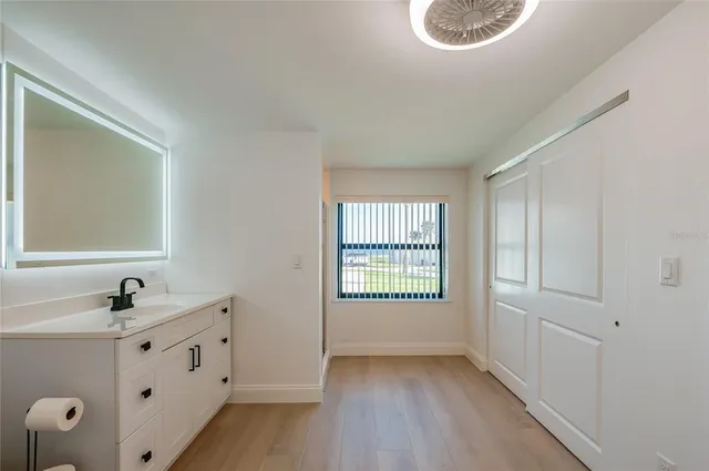 a view of an empty room and window