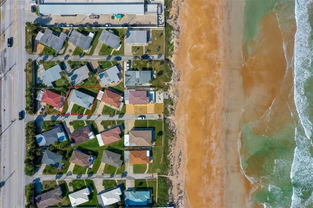 an aerial view of a city