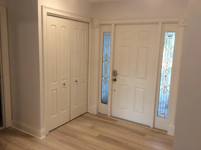 a view of an empty room