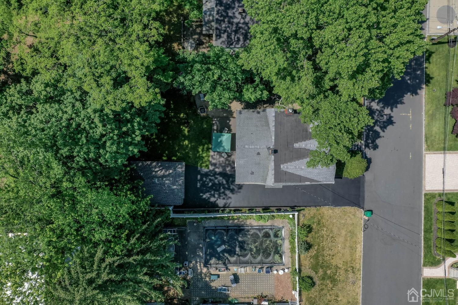 1221 Beech Avenue Mountainside, NJ 07092 - Photo 42 of 46 an aerial view of a house with a yard